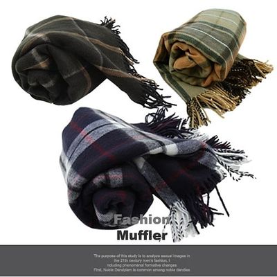 AG 체크대형숄 겨울 목도리(WFCD515)