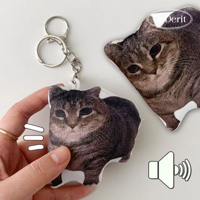 [데데리트]소리나는 오이이아이 우는 고양이 키링