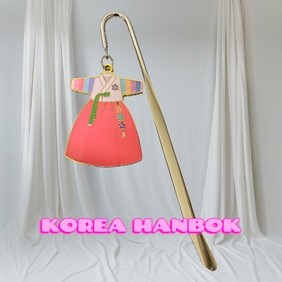 한복 책갈피 한국 도서 선물 외국인 전통 문화유산 