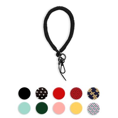 핸드메이드 핸드폰 손목 스트랩 IL11-03(레드블랙)