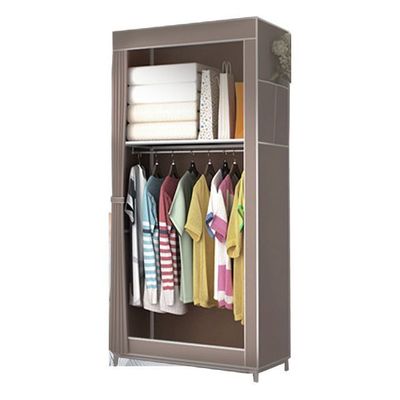 조립식 커튼식 모던 멀티 간이 옷장 싱글