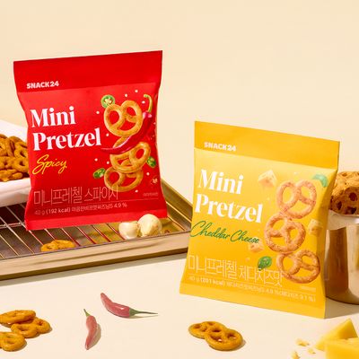 스낵24 미니프레첼 40g 24개입 1박스