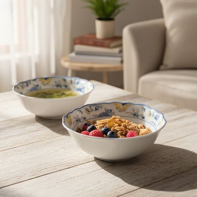 후첸로이터 파피용 시리얼볼 디저트볼 2P SET