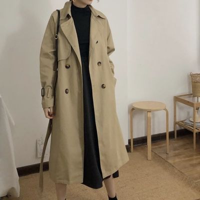 [SALE]여성 롱 트렌치코트 베이직 클래식 아우터