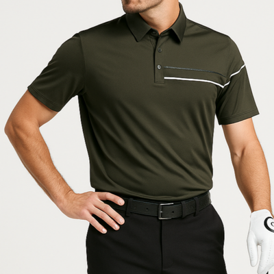 골피아 남성 쿨링 기능성 레귤러핏 반팔 골프티셔츠