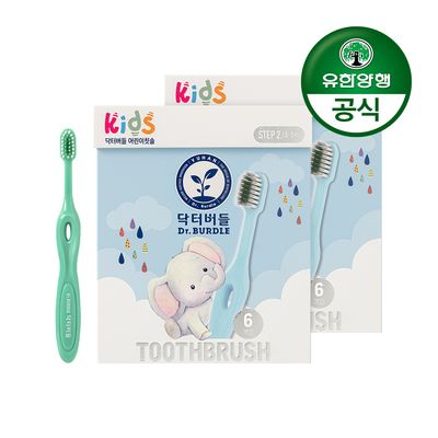 [유한양행]닥터버들 어린이 칫솔 2단계(3~5세)6입 3개