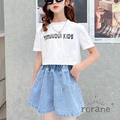 여아 데님 주름 치마 청 반바지(WA3FC67)