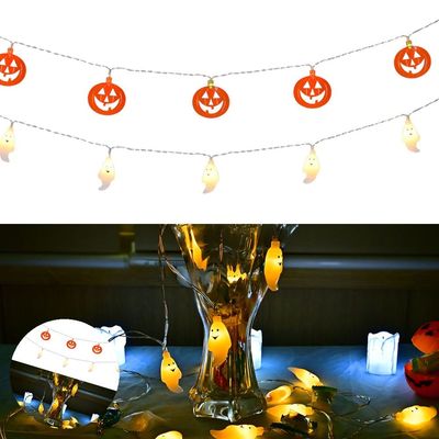 해골가랜드 할로윈코스트레소품 할로윈 LED 가랜드 점멸등 2m 20구 랜덤1개(WFPHNFR)