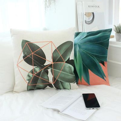 러프 소파 쿠션커버 45x45 보태니컬에세이 B 2P