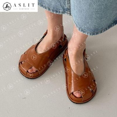 [애슬릿]유니크 피셔맨 밴딩 스트랩 플랫 샌들 로퍼