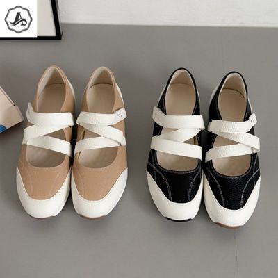 [애슬릿]천연 가죽 메리제인 여성 스트랩 봄 스니커즈