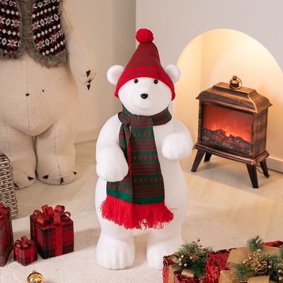 크리스마스 북극곰인형 대형장식 알라스카곰아빠 78cm