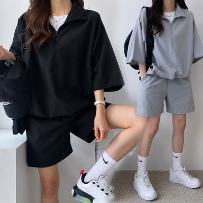 호브 휴가룩/공항룩 아노락 셋업 트레이닝 세트
