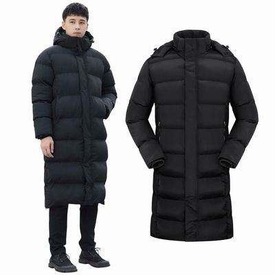 아우터 남자 겨울 데일리 학생 후드롱패딩 패딩 점퍼(WFOMZTI)
