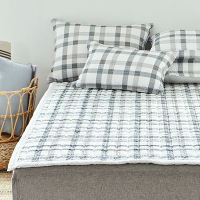 리브린 체크모먼트 시어서커 여름 논슬립 침대패드 SS