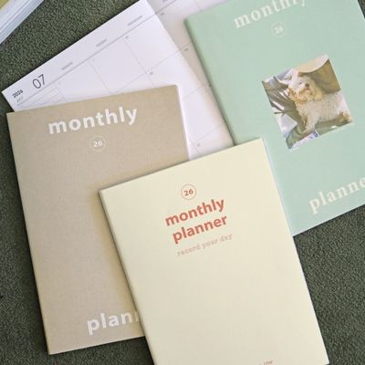 오첵 2026 날짜형 먼슬리플래너 A4