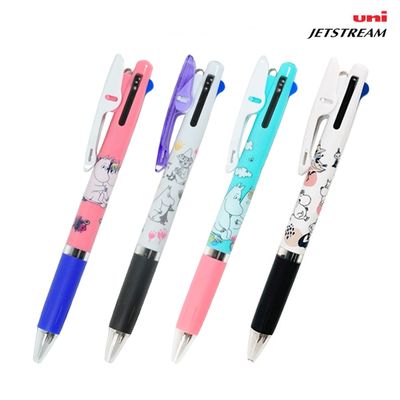 유니 제트스트림 3색 무민 캐릭터 볼펜 0.5mm