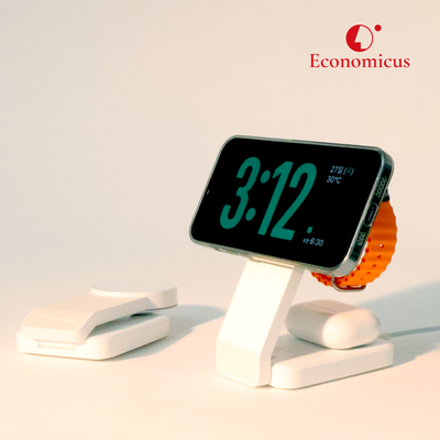 이코노미쿠스 qi2 접이식 3in1 무선 맥세이프 충전기 