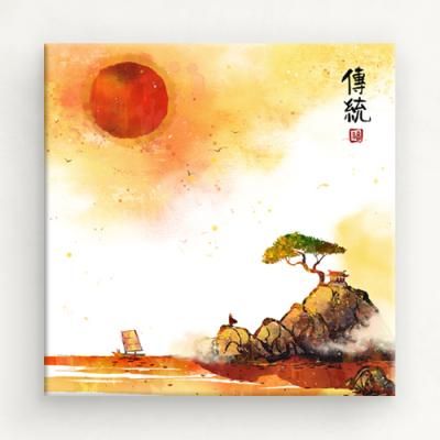 iw207-동양화_해와달_노프레임