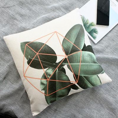 러프 소파 쿠션(솜포함) 45x45 보태니컬에세이 A