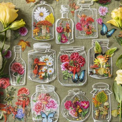 꿈의 소원 병 시리즈 스티커 다이어리 꾸미기