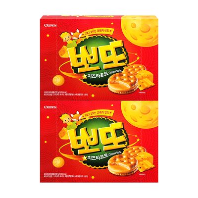 크라운 뽀또 치즈타르트 322g 2개
