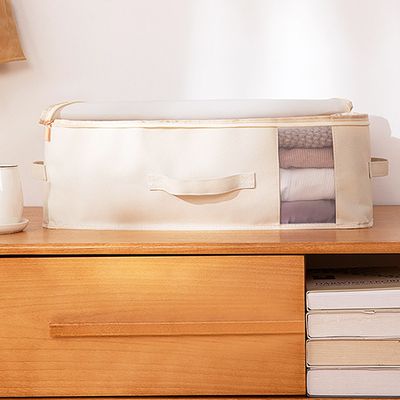 투명창 리빙박스 이불 옷 의류 보관함 정리함 (소)