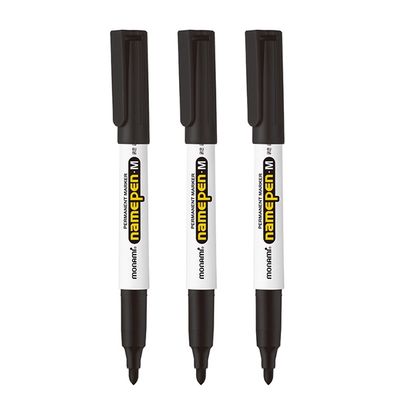 모나미 굵은글씨용 네임펜 M 2mm set (흑3)