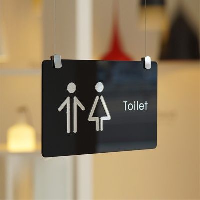 화장실표지판 화장실표시 화장실문구 천장표찰 Worm Hole 			 			 			 			