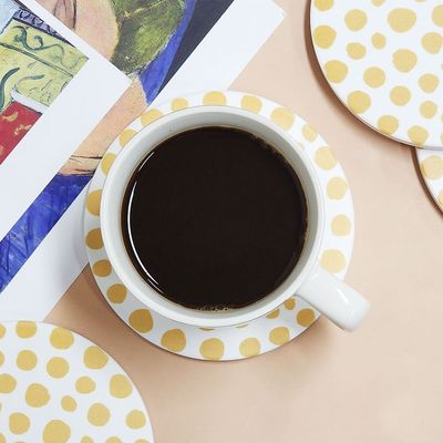 SFr 원형 세라믹 코스터 점박이 세트(WFHLF04)