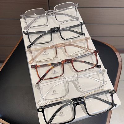 블루라이트 차단 안경테 사각 뿔테 패션 안경 긱시크