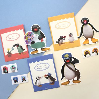 핑구 미니 카드 3종 3D