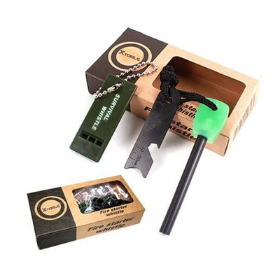 세트 서바이벌 부싯돌+휘슬 비상용(WFIVIXW)