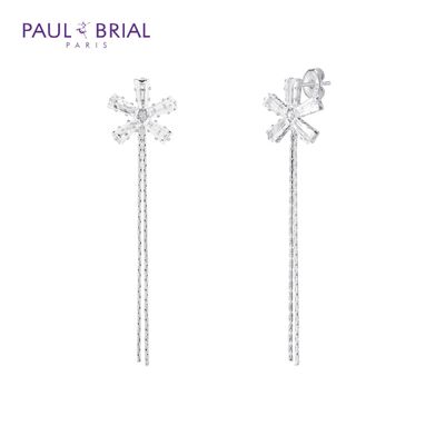 폴브리알 PYBE0094 (WG) 바게트 플라워 귀걸이
