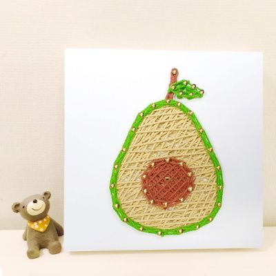 꼬마 아보카도 스트링아트 만들기 패키지 DIY