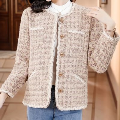 [SALE]여성 결혼식 하객룩 트위드 자켓 상의 아우터