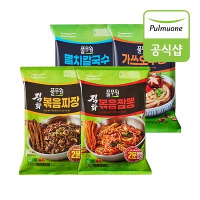 풀무원 짜장2인+짬뽕2인+우동2인+멸치칼국수2인