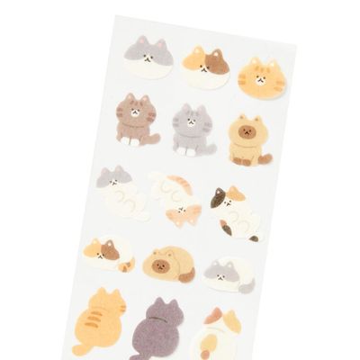 아트박스 씰스티커 포동포동 고양이 마스킹