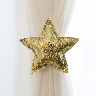 별 장식 커튼 집게 타이백 반짝반짝 12cm 소품 데코