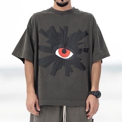 아메리칸 패션 빈티지 남성 반팔 티셔츠