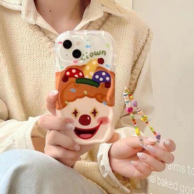 갤럭시 s23 22 21 A시리즈 광대 스마일 스트랩 케이스