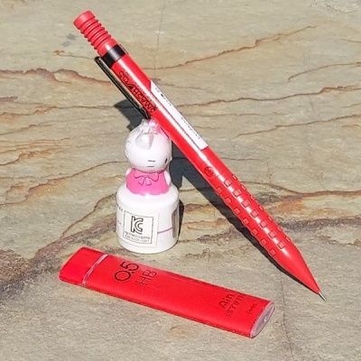 펜텔 0.5mm 샤프펜슬 스매쉬 레드+샤프심 set 한정판