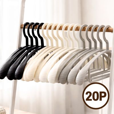 프리미엄 와이드 어깨뿔방지 옷걸이 20P니트 정장걸이