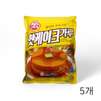 WL 오뚜기 핫케익가루 1Kg X 5개 핫케이크믹스 홈베이킹재료 분말가루 아이들간식 와플반죽(WFLQPIW)