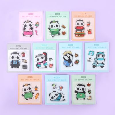 파오랑 팬더 판다 귀여운 동물 빅에폭시 스티커