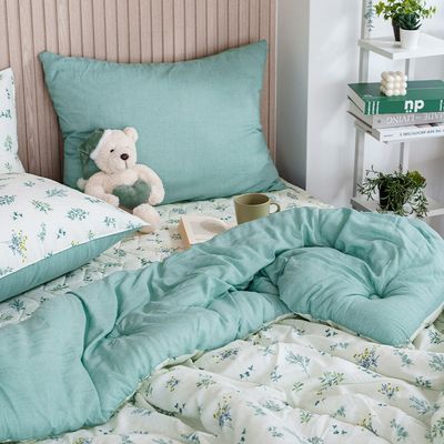 더블리 리프메들리 차렵이불 SS/Q 단품&세트 2컬러