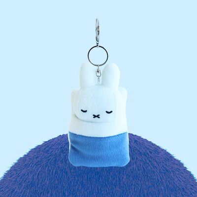 이불덮은 미피 키링인형_블루