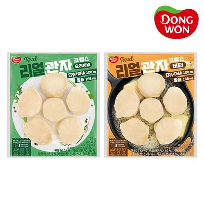 [동원] 리얼 관자 크랩스 (오리지널/버터) 72g x 4개