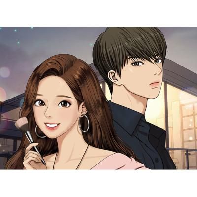 여신강림 주경과 수호 (패브릭) 보석십자수 38x52