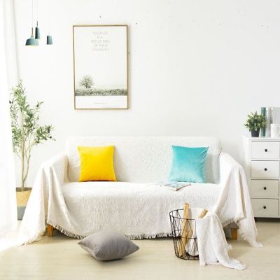 미니멀 자가드 차박 캠핑 담요 쇼파커버